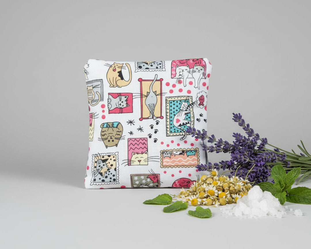 Sópárna - cicás mintával